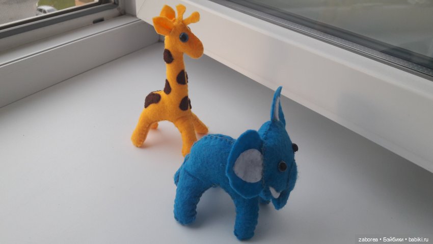 Игрушки из фетра для детского мобиля, часть 2