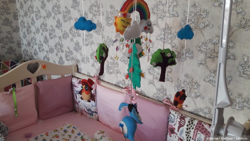 Игрушки из фетра для детского мобиля, часть 2