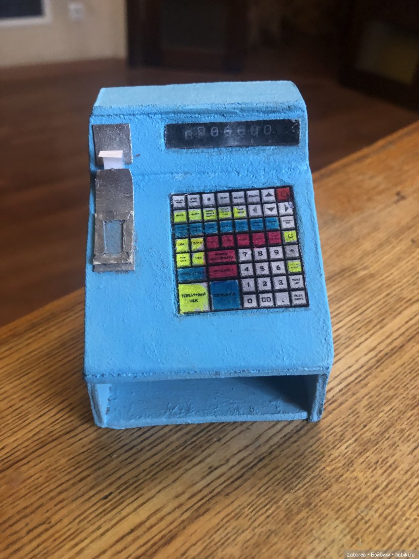 Кассовый аппарат, как в СССР. Миниатюра своими руками 1:6