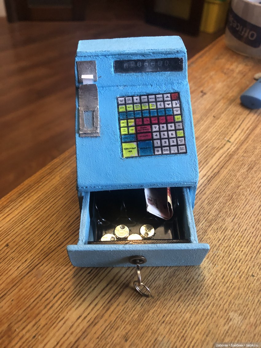 Кассовый аппарат, как в СССР. Миниатюра своими руками 1:6