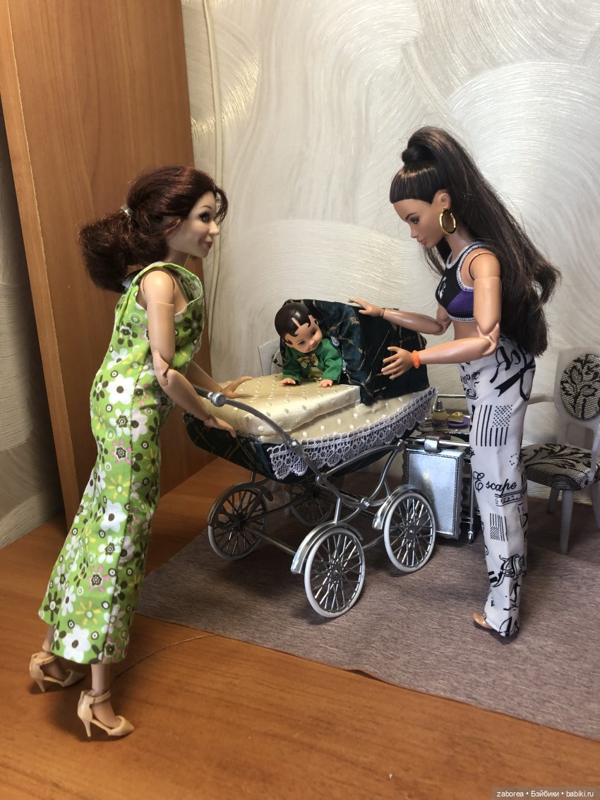 Коляска в стиле ретро. Переделка для 1:6