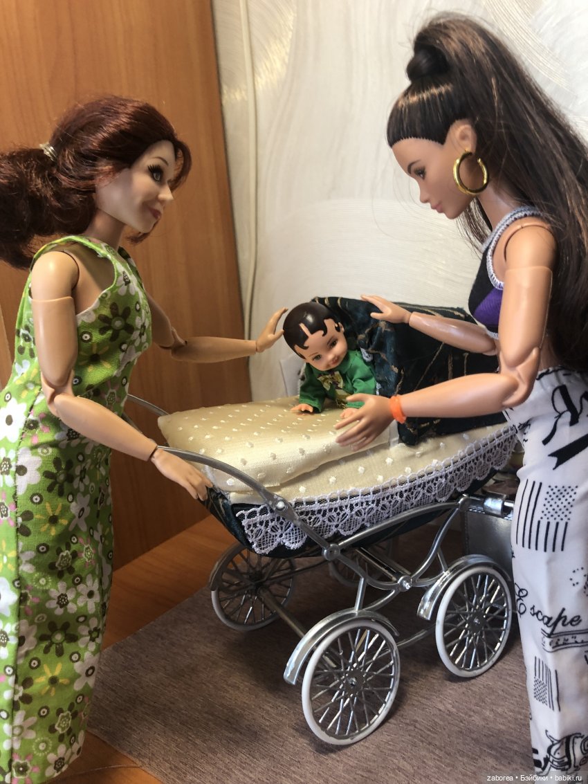 Коляска в стиле ретро. Переделка для 1:6