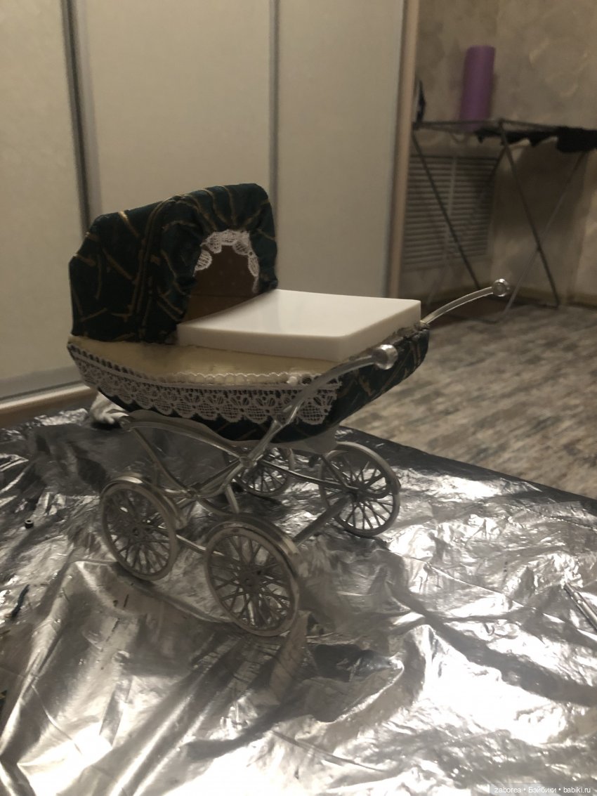 Коляска в стиле ретро. Переделка для 1:6