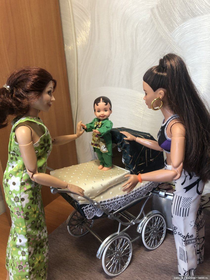 Коляска в стиле ретро. Переделка для 1:6