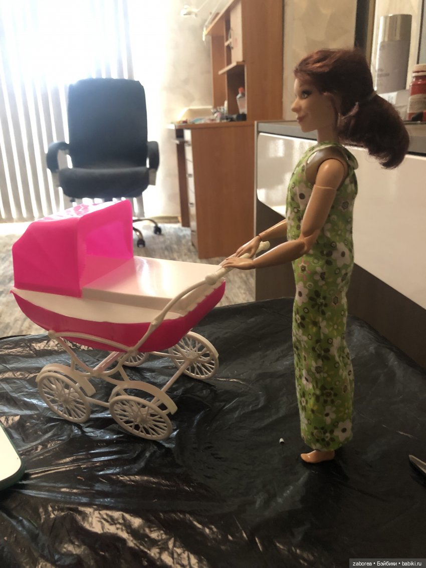 Коляска в стиле ретро. Переделка для 1:6 (фото 2)