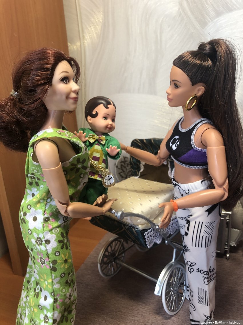 Коляска в стиле ретро. Переделка для 1:6