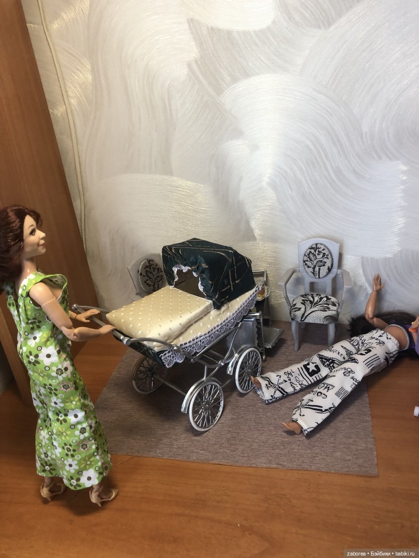 Коляска в стиле ретро. Переделка для 1:6