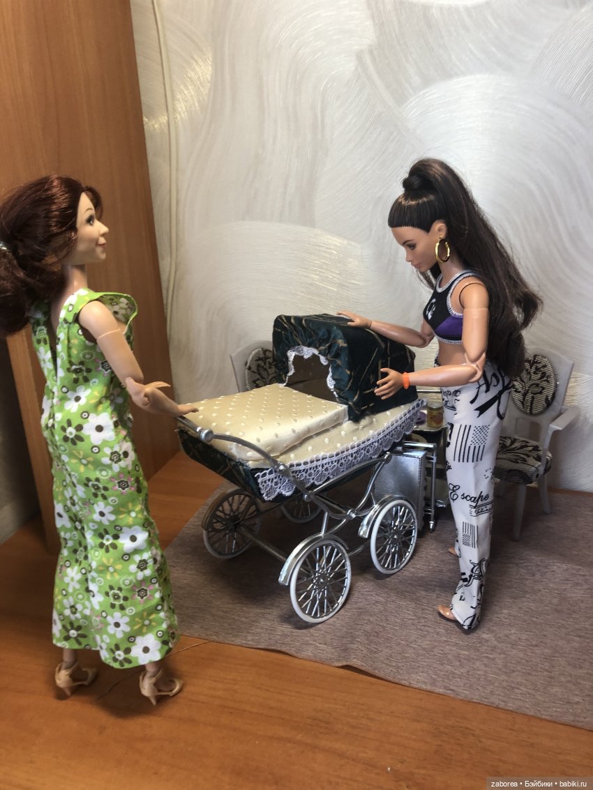Коляска в стиле ретро. Переделка для 1:6
