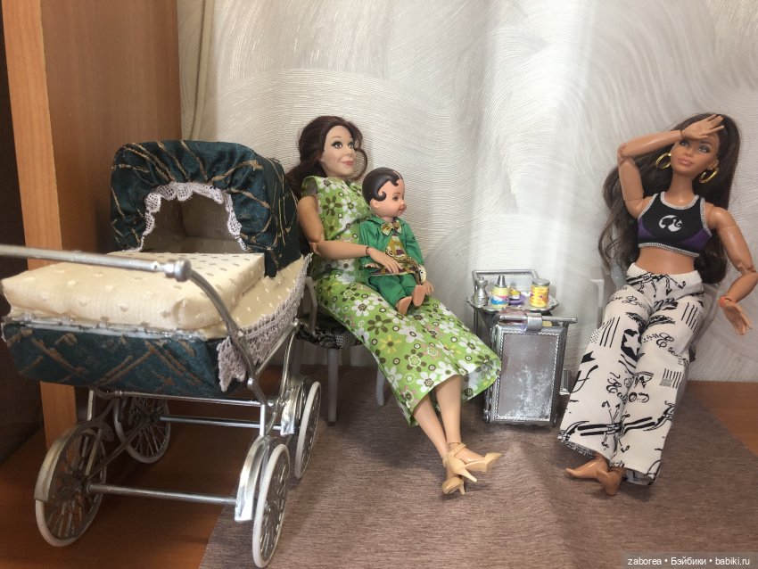 Коляска в стиле ретро. Переделка для 1:6