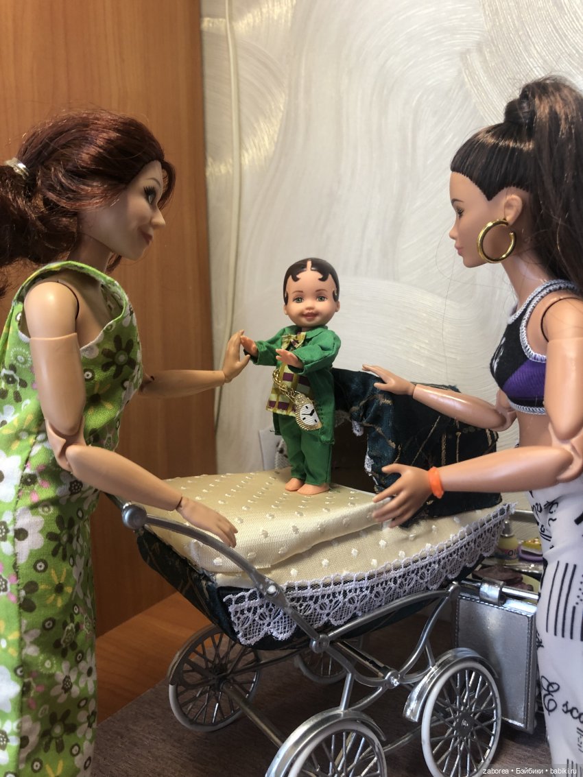 Коляска в стиле ретро. Переделка для 1:6