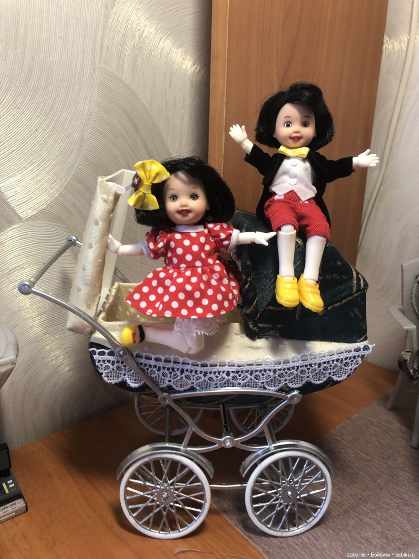 Коляска в стиле ретро. Переделка для 1:6