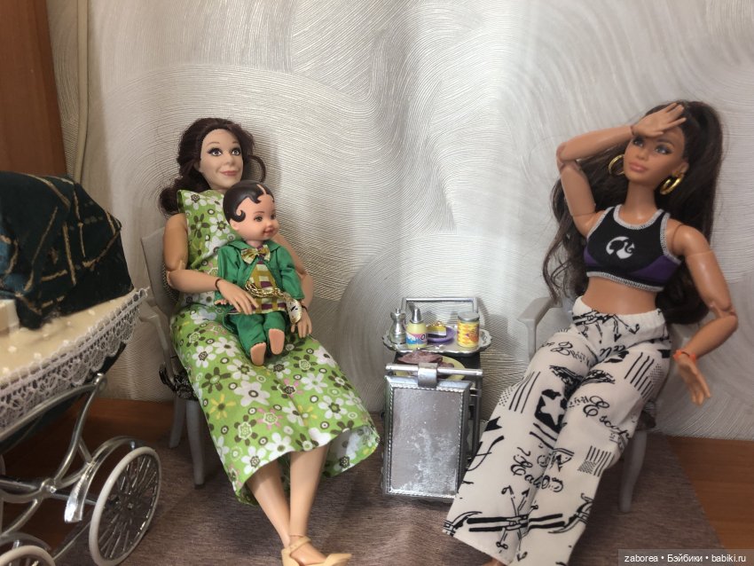 Коляска в стиле ретро. Переделка для 1:6