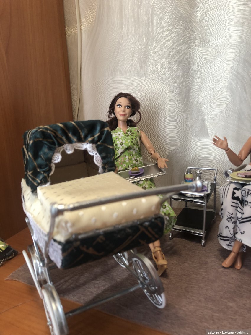 Коляска в стиле ретро. Переделка для 1:6