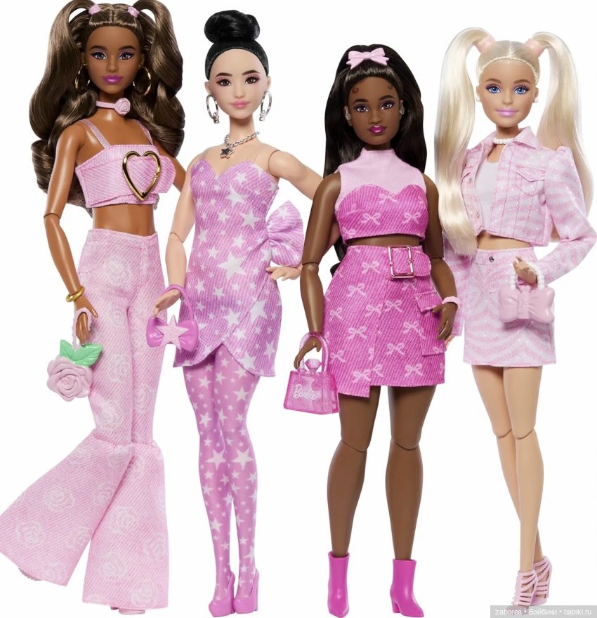 Непонятки. Barbie Deluxe Style wave 3, 2025: в розовых "джинсовых" нарядах