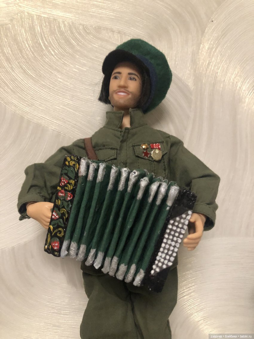 Аккордеон и мелодика. Продолжаю делать инструменты для своего кукольного народного ансамбля (фото 6)