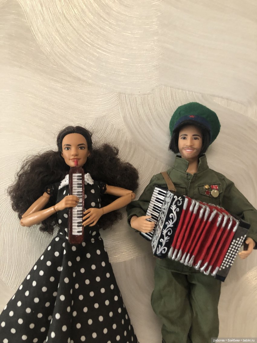 Аккордеон и мелодика. Продолжаю делать инструменты для своего кукольного народного ансамбля (фото 4)