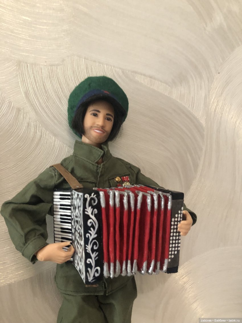 Аккордеон и мелодика. Продолжаю делать инструменты для своего кукольного народного ансамбля (фото 3)