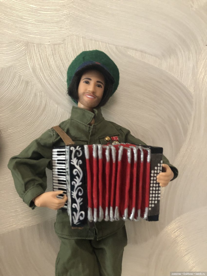 Аккордеон и мелодика. Продолжаю делать инструменты для своего кукольного народного ансамбля (фото 2)