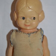 Кукла целлюлоидная ДОВОЕННАЯ .СССР .Гуглик.Редчайшая!Коллекционная! 1930- е гг !