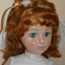 Кукла СССР .Загорская фаб"Невеста".Не игранная!1970 гг!Голубоглазая!