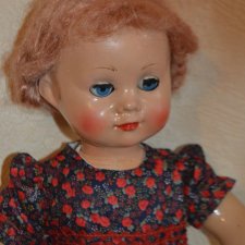 Кукла  прессопилочная СССР .Кукла "Лена".Ск.Борисова .1950 гг .Московская фаб.8марта!