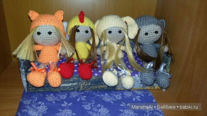 Мои "кукло-звери". Игрушки вязанные крючком