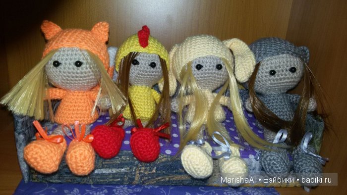 Мои "кукло-звери". Игрушки вязанные крючком