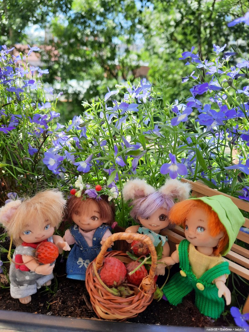 Малыши с ягодной полянки — Лепка авторских игрушек и папье (фото 6)