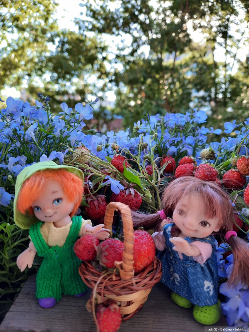Малыши с ягодной полянки — Лепка авторских игрушек и папье (фото 2)