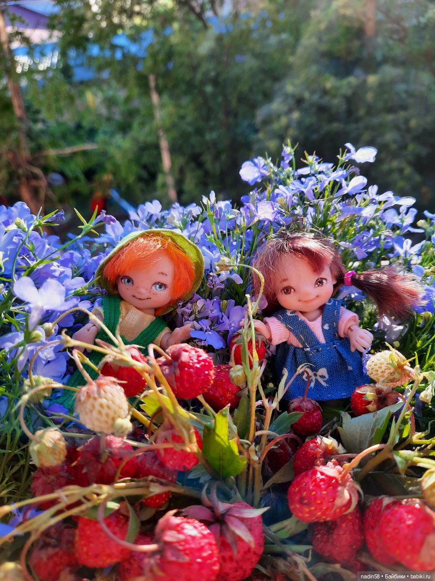 Малыши с ягодной полянки — Лепка авторских игрушек и папье