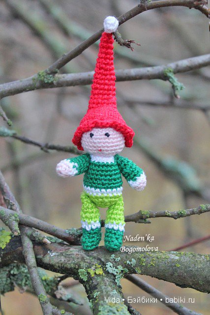 Куколка Ляля и гномик Вася. Авторские игрушки своими руками Наденьки Богомоловой (фото 6)