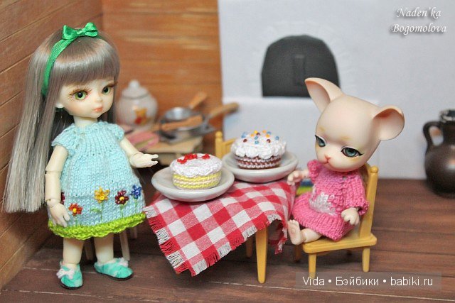 История о том, как Миу и Марси пекли тортики. Hujoo baby и Pang Ju