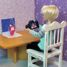 Новогодняя открытка. Миленка от Studio Milim