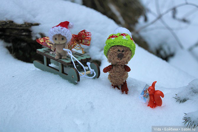 Новогодние открытки. Hujoo Baby, Felix (Brownie) Small Comfort