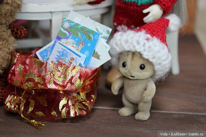Новогодние открытки. Hujoo Baby, Felix (Brownie) Small Comfort