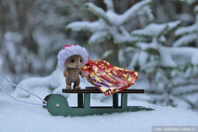 Новогодние открытки. Hujoo Baby, Felix (Brownie) Small Comfort