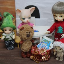 Новогодние открытки. Hujoo Baby, Felix (Brownie) Small Comfort