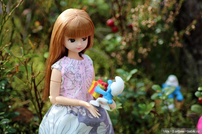 В гостях у Смурфиков — Куклы Takara Tomy (Такара): Licca (Ликка) (фото 7)