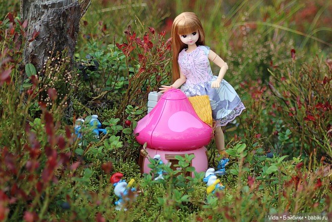 В гостях у Смурфиков — Куклы Takara Tomy (Такара): Licca (Ликка)