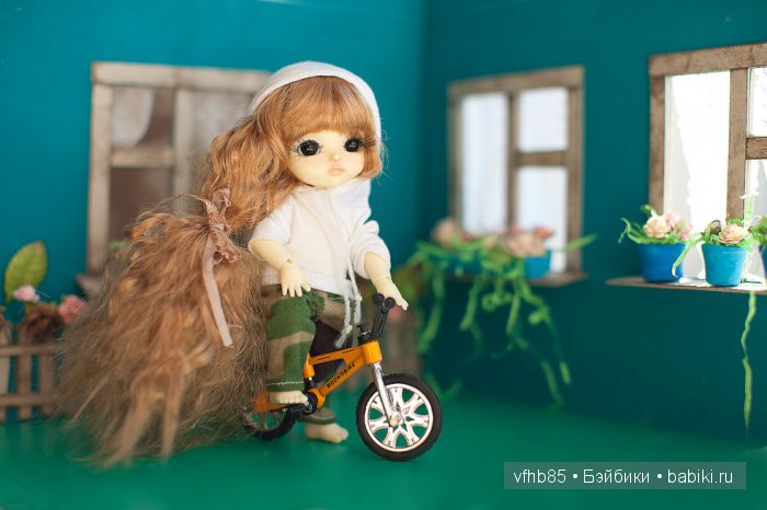 Марьяна учится кататься на велосипеде =)) | Бэйбики Марьяна учится кататься на велосипеде =)) (фото 2)