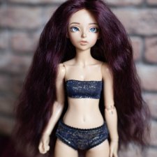 Продам паричок из козочки на шкурке для минифи (minifee), DIM doll, Doll Chateau. 16,5-18,0 см