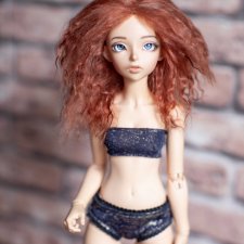 Продам паричок из козочки на шкурке для минифи (minifee), DIM doll, Doll Chateau. 16,5-18,0 см