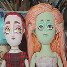 О новых куклах из ткани и зеленой русалке
