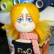 Санни, позитив с характером. История создания куклы из ткани