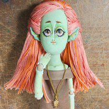 Теперь немного эльфов, текстильная кукла