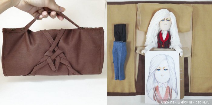 В чем мои куклы и игрушки уезжают домой Мешочки, конверты, пеналы (фото 6)