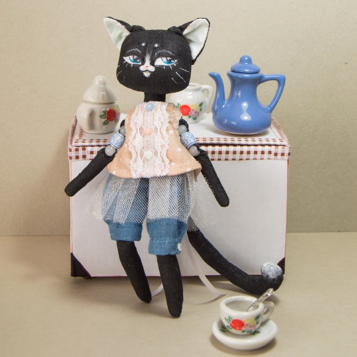 Чемоданное настроение — Текстильные игрушки и примитивы: кофейные (фото 2)