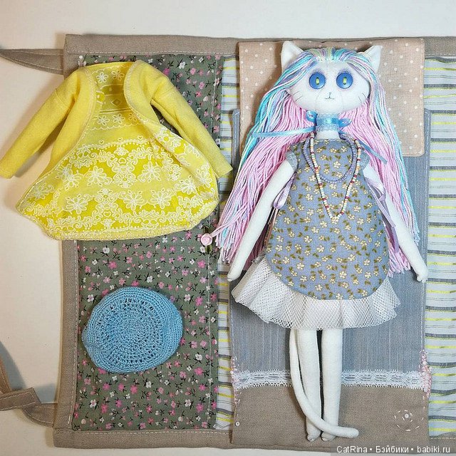 Куколка-кошечка — Текстильные игрушки и примитивы: кофейные (фото 2)