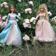 Ежегодная фотосессия моих куколок Барби принцесса и нищенка
