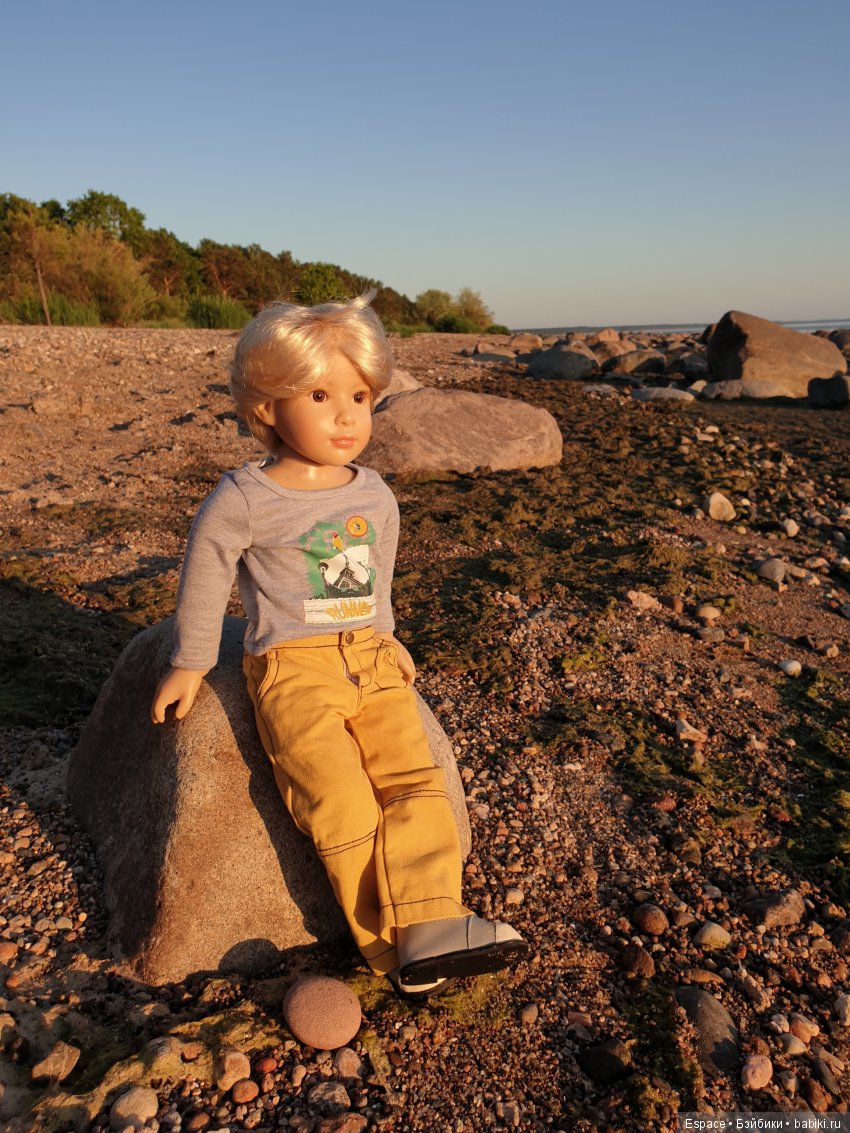 Якоб. Лодка. Закат — Куклы Kidz'n'Cats (Соня Хартман): шарнирные 46 см (фото 5)
